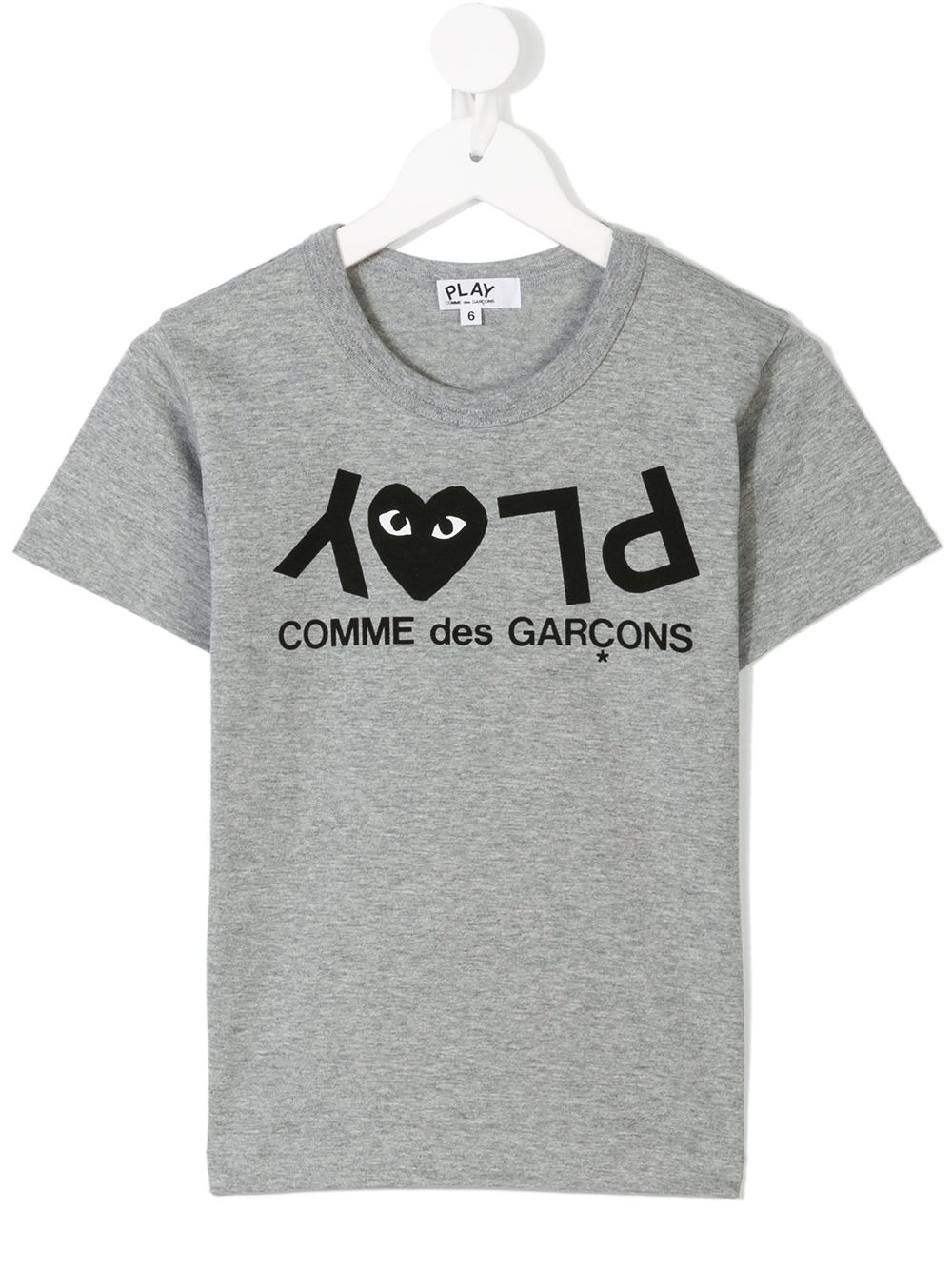 Comme Des Garçons Play Kids T-Shirt mit Logo-Print - Grau von Comme Des Garçons Play Kids