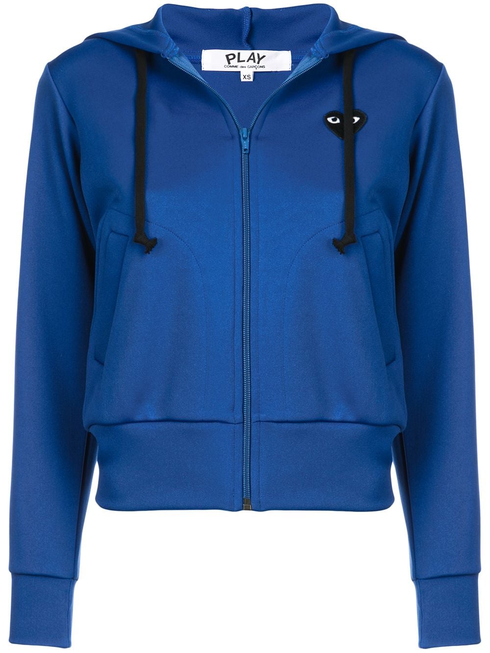 Comme Des Garçons Play Kapuzenjacke mit Herzmotiv - Blau von Comme Des Garçons Play