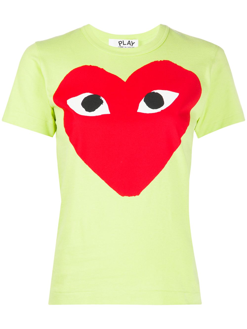 Comme Des Garçons Play T-Shirt mit Herz-Print - Grün von Comme Des Garçons Play