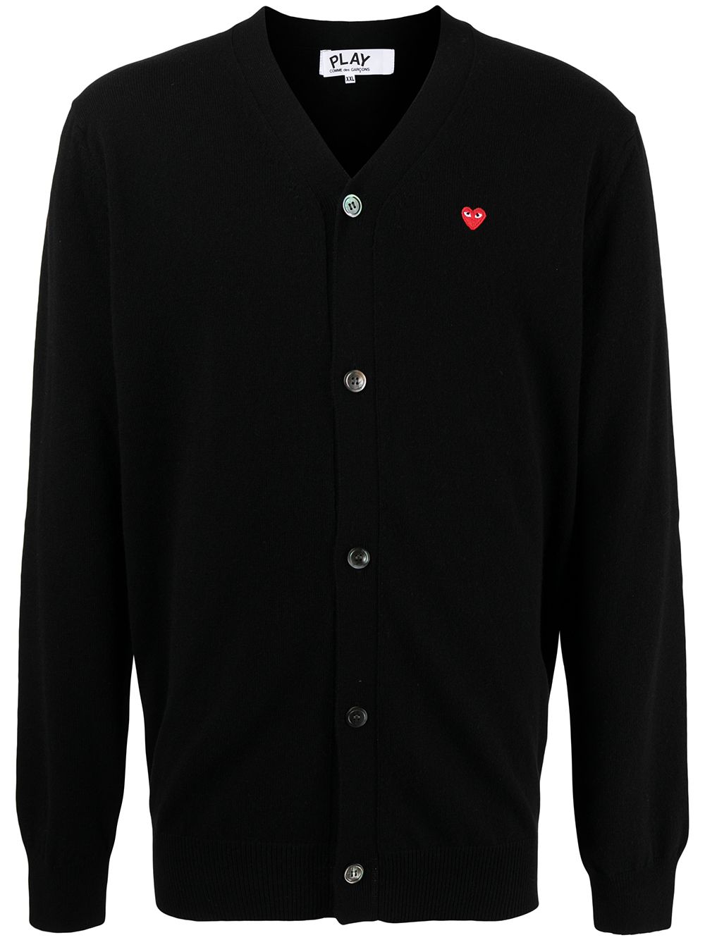 Comme Des Garçons Cardigan mit Logo-Patch - Schwarz von Comme Des Garçons