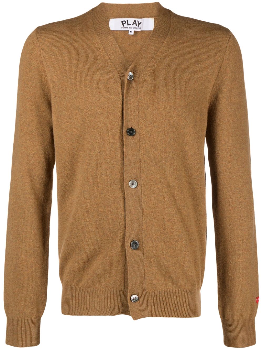 Comme Des Garçons Play Cardigan mit V-Ausschnitt - Braun von Comme Des Garçons Play