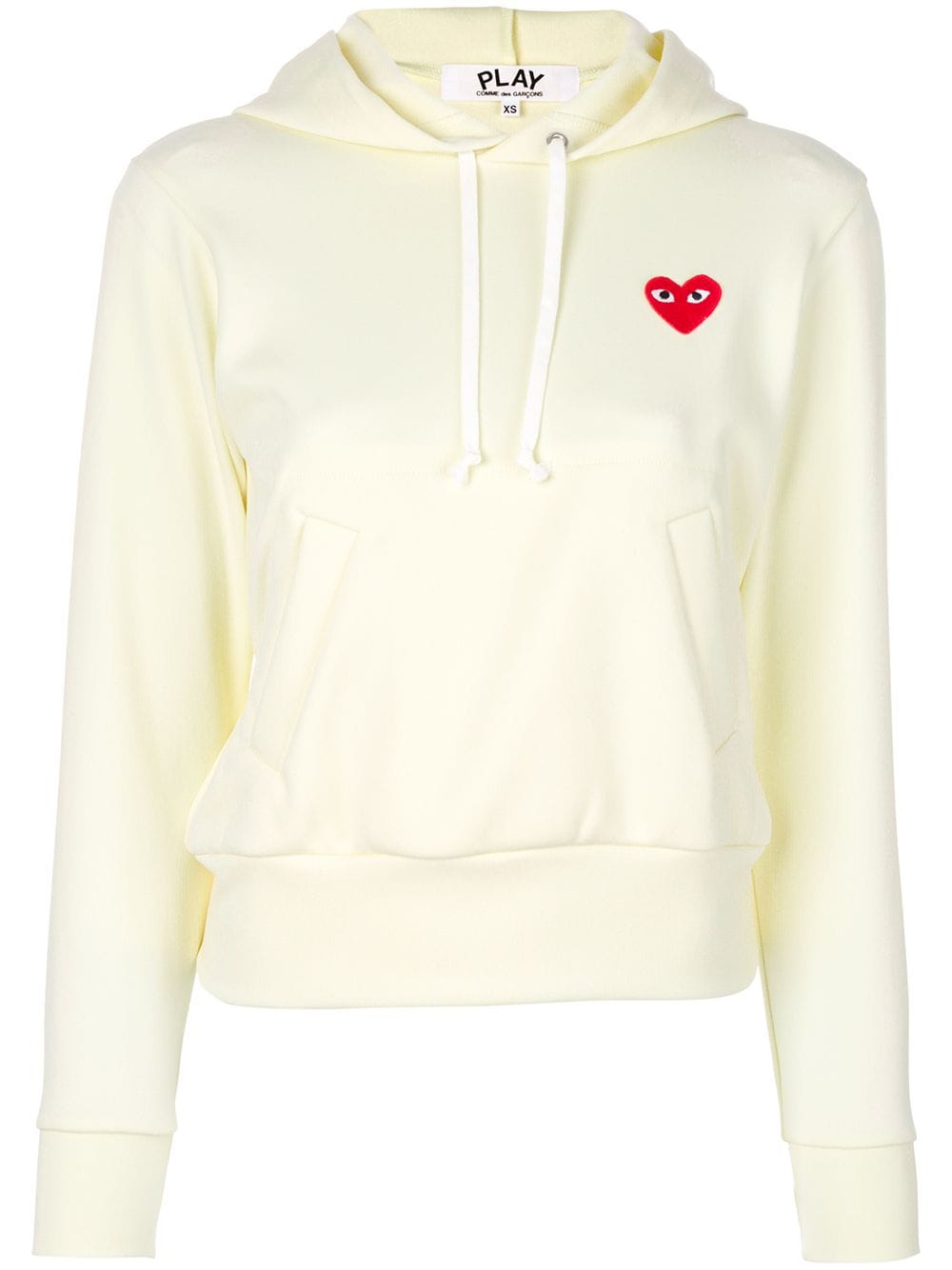 Comme Des Garçons Play Hoodie mit Herz-Motiv - Weiß von Comme Des Garçons Play