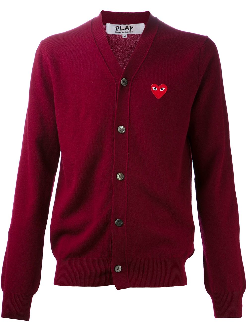 Comme Des Garçons Play Klassischer Wollcardigan - Rot von Comme Des Garçons Play