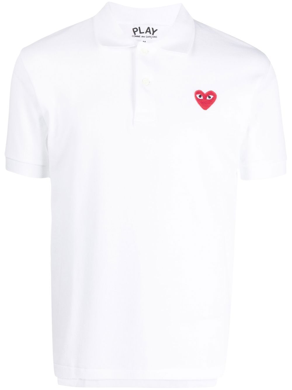 Comme Des Garçons Play Klassisches Poloshirt - Weiß von Comme Des Garçons Play