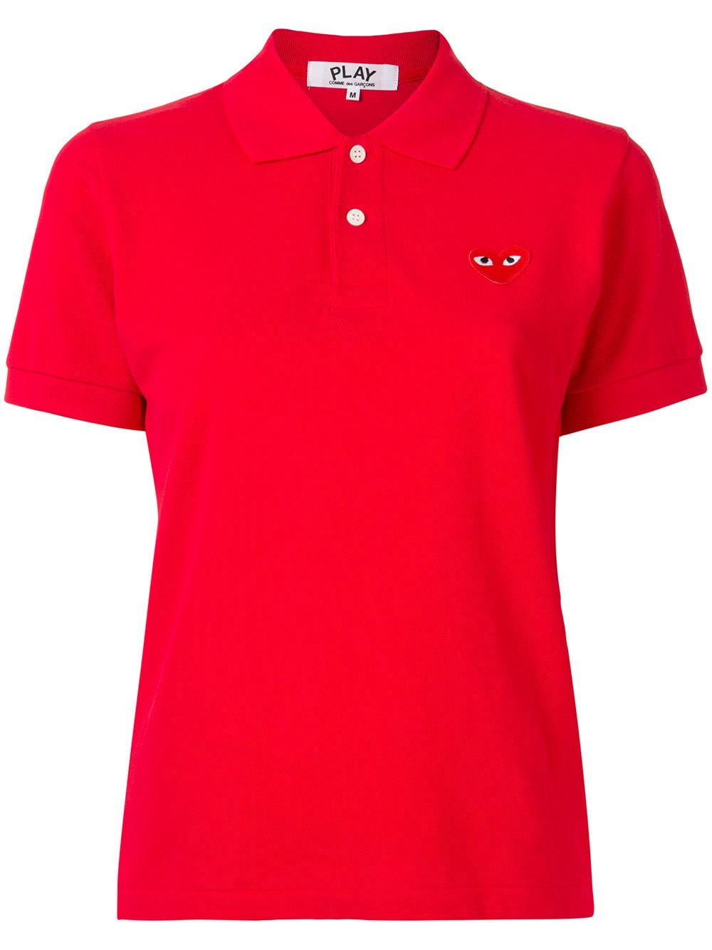 Comme Des Garçons Play Pikee-Poloshirt mit Logo - Rot von Comme Des Garçons Play