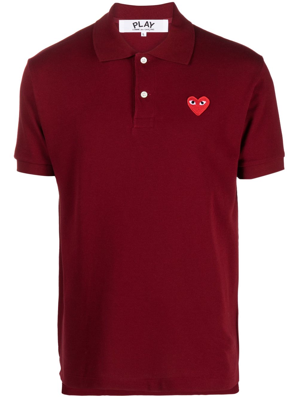 Comme Des Garçons Play Poloshirt mit Logo-Stickerei - Rot von Comme Des Garçons Play