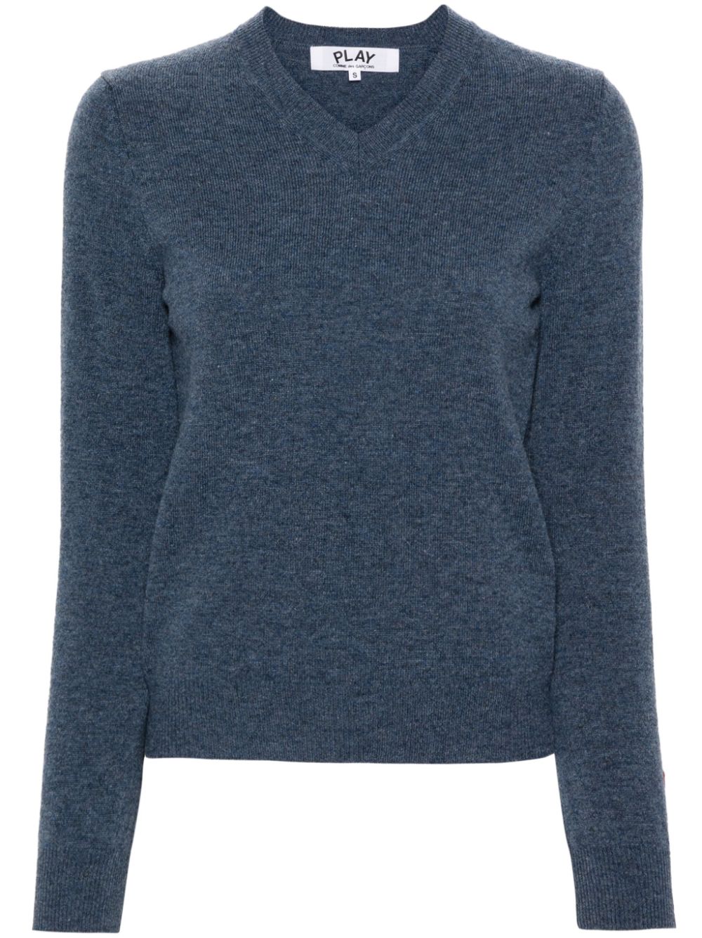 Comme Des Garçons Play Pullover mit Herz-Logo - Blau von Comme Des Garçons Play