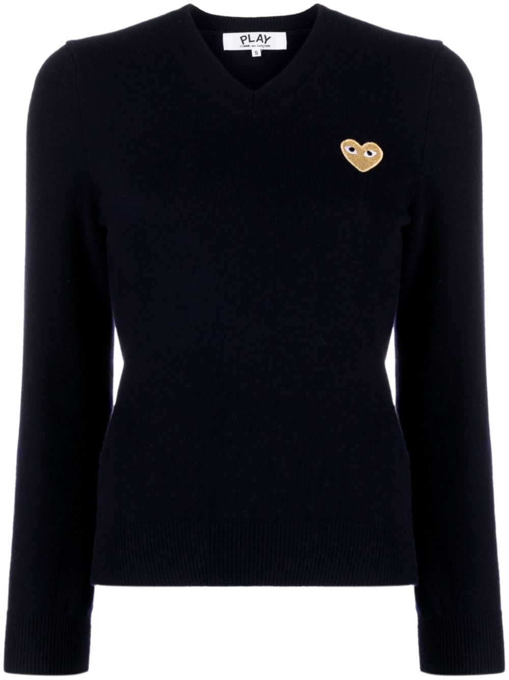 Comme Des Garçons Play Pullover mit Herz-Patch - Blau von Comme Des Garçons Play