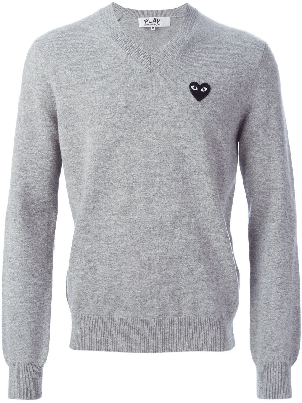 Comme Des Garçons Play Pullover mit Logo-Patch - Grau von Comme Des Garçons Play