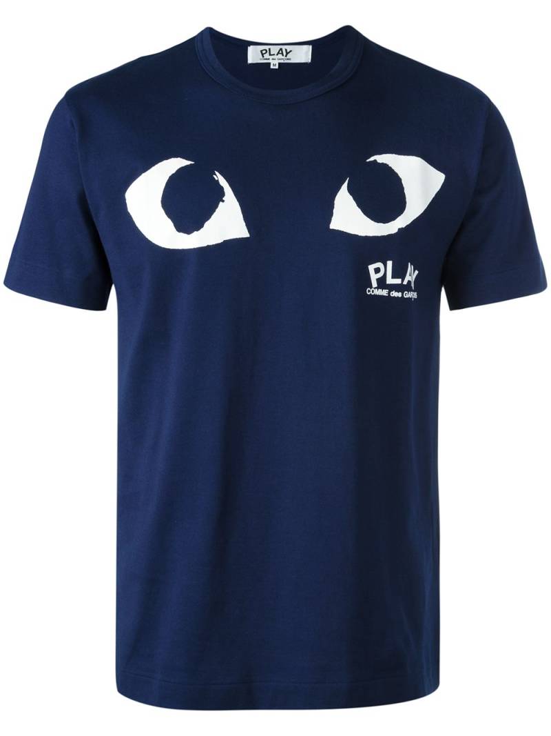 Comme Des Garçons Play T-Shirt mit Augen-Print - Blau von Comme Des Garçons Play