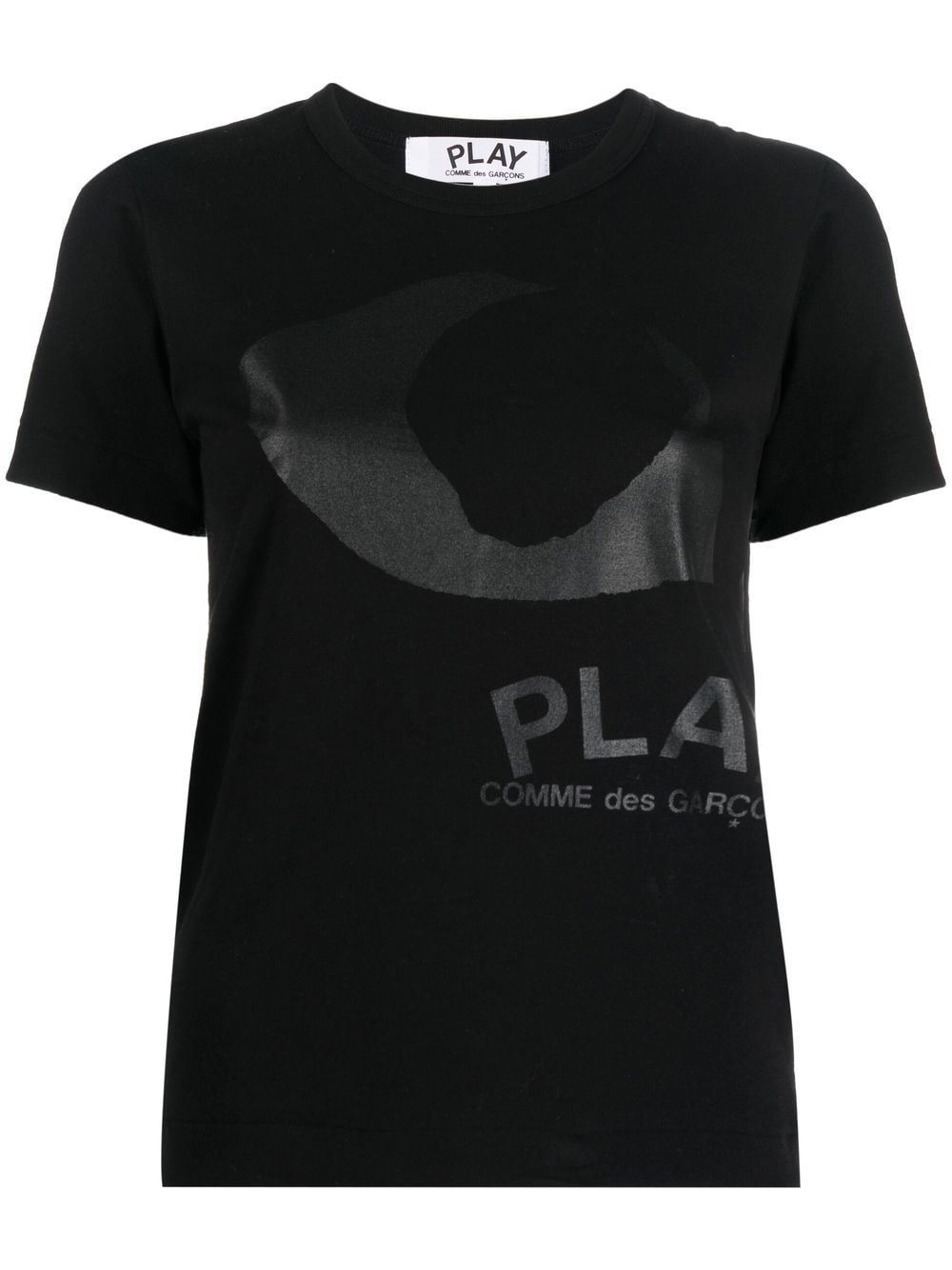 Comme Des Garçons Play T-Shirt mit Augen-Print - Schwarz von Comme Des Garçons Play