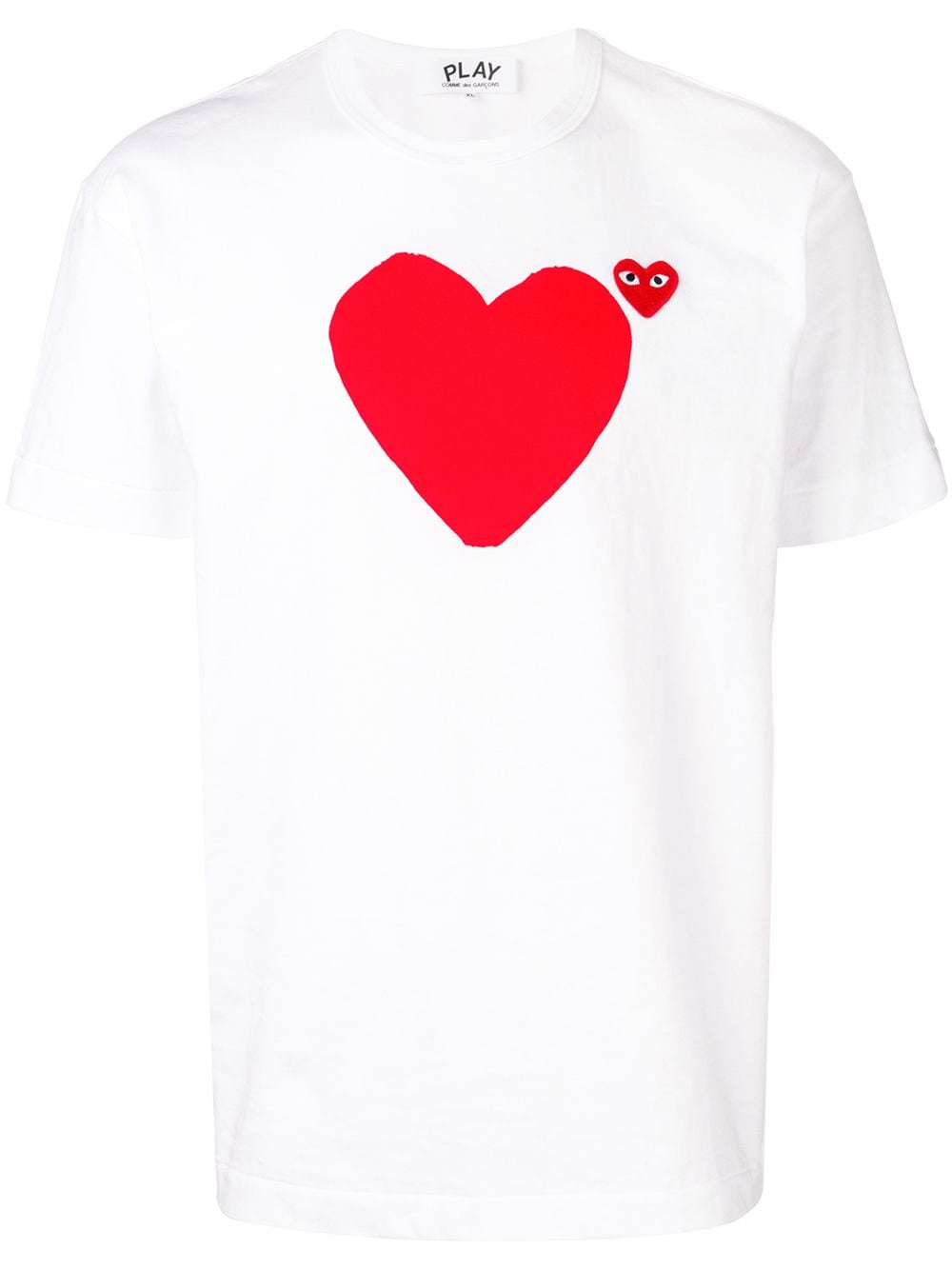 Comme Des Garçons Play T-Shirt mit Herz-Logo - Weiß von Comme Des Garçons Play