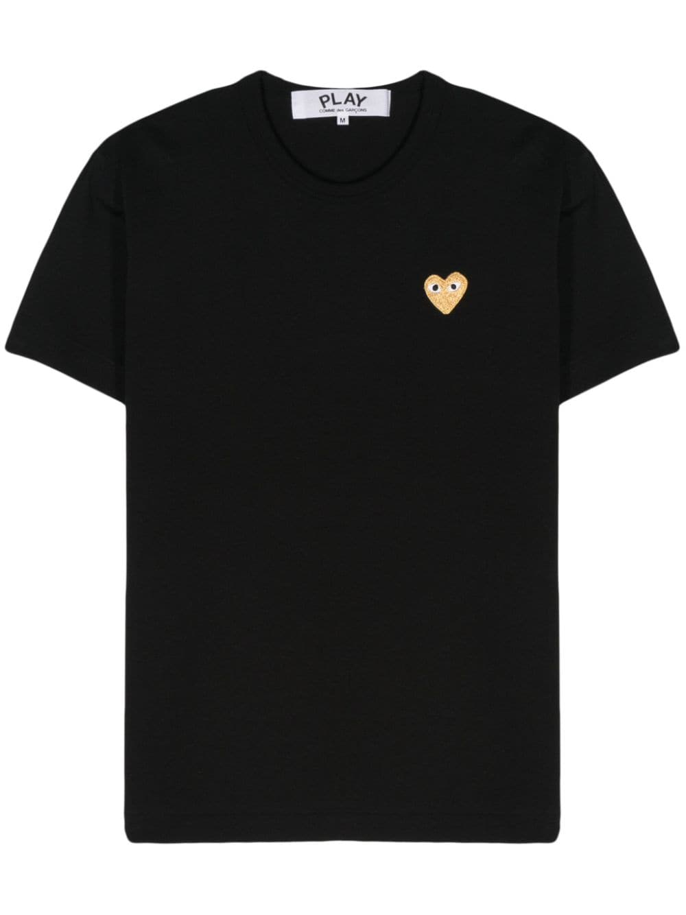 Comme Des Garçons Play T-Shirt mit Herz-Patch - Schwarz von Comme Des Garçons Play