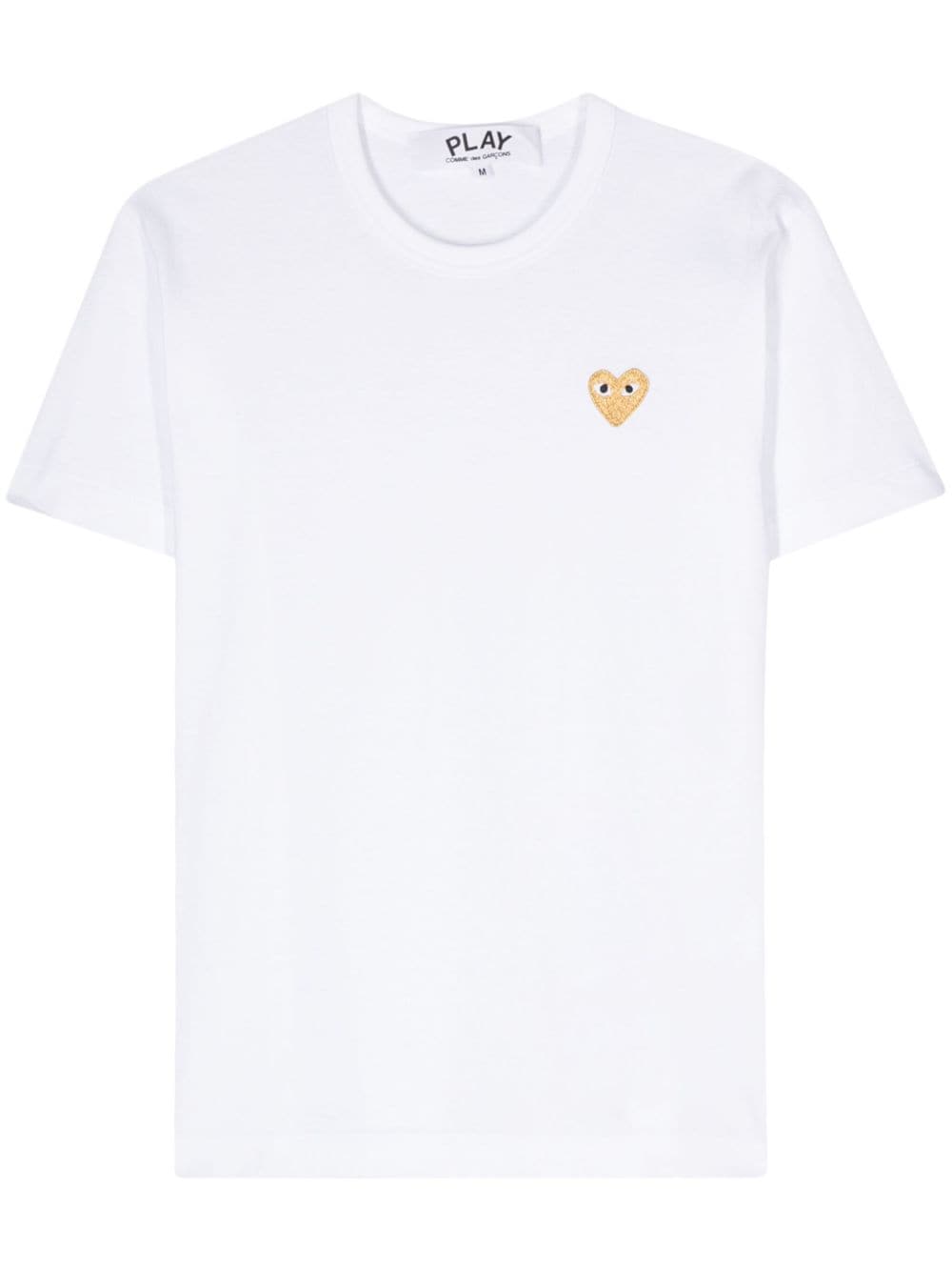 Comme Des Garçons Play T-Shirt mit Herz-Patch - Weiß von Comme Des Garçons Play