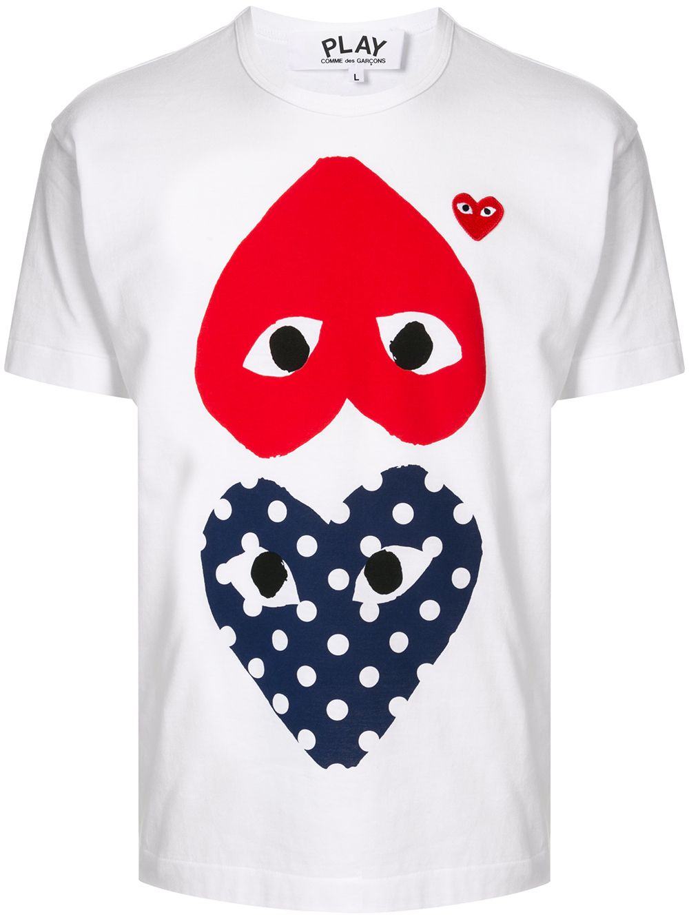 Comme Des Garçons Play T-Shirt mit Herz-Print - Weiß von Comme Des Garçons Play