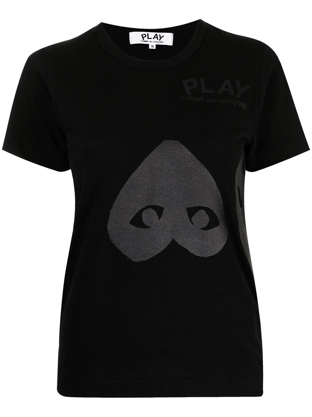 Comme Des Garçons Play T-Shirt mit Herzen - Schwarz von Comme Des Garçons Play