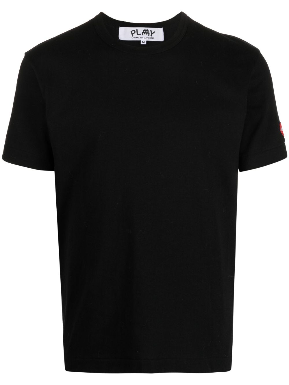 Comme Des Garçons Play T-Shirt mit Logo-Patch - Schwarz von Comme Des Garçons Play