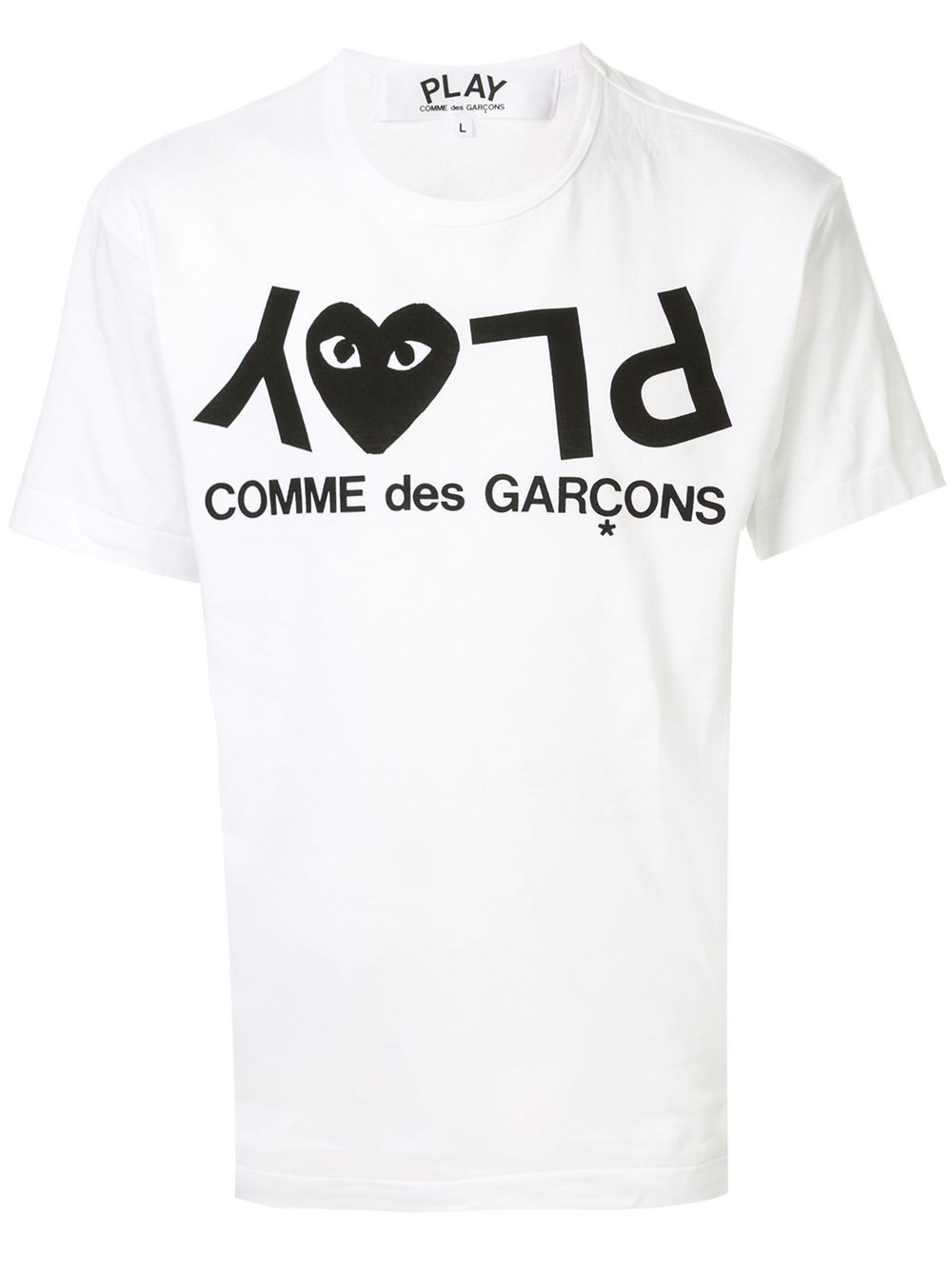 Comme Des Garçons Play T-Shirt mit Logo-Print - Weiß von Comme Des Garçons Play