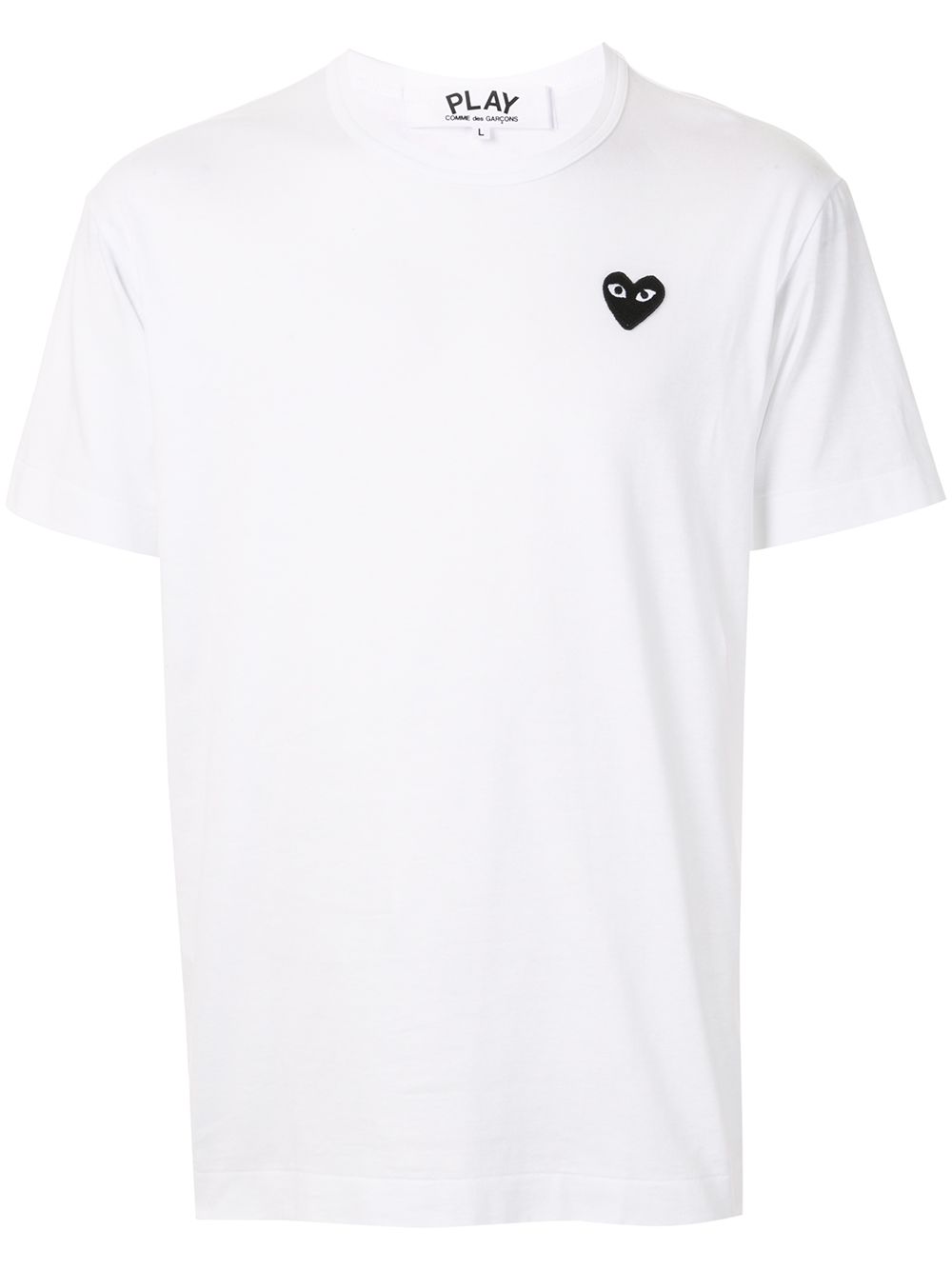 Comme Des Garçons Play T-Shirt mit Logo-Stickerei - Weiß von Comme Des Garçons Play