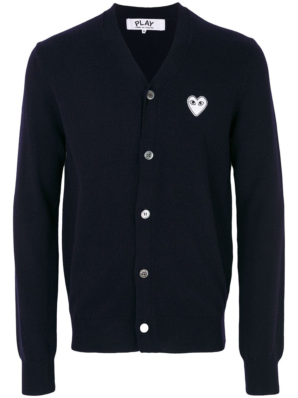 Comme Des Garçons Play v-neck cardigan - Blau von Comme Des Garçons Play