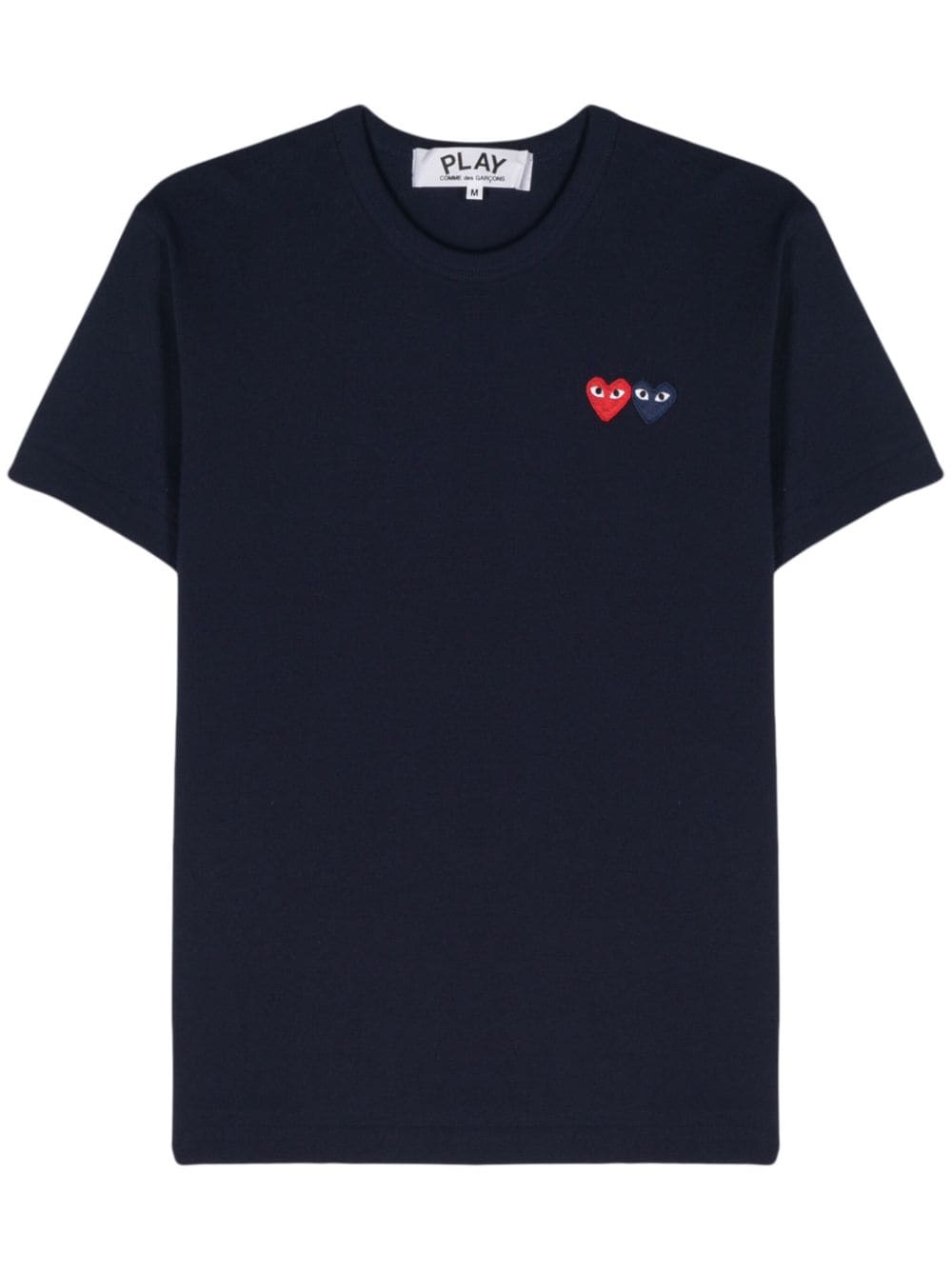 Comme Des Garçons Play T-Shirt mit Herz-Patch - Blau von Comme Des Garçons Play