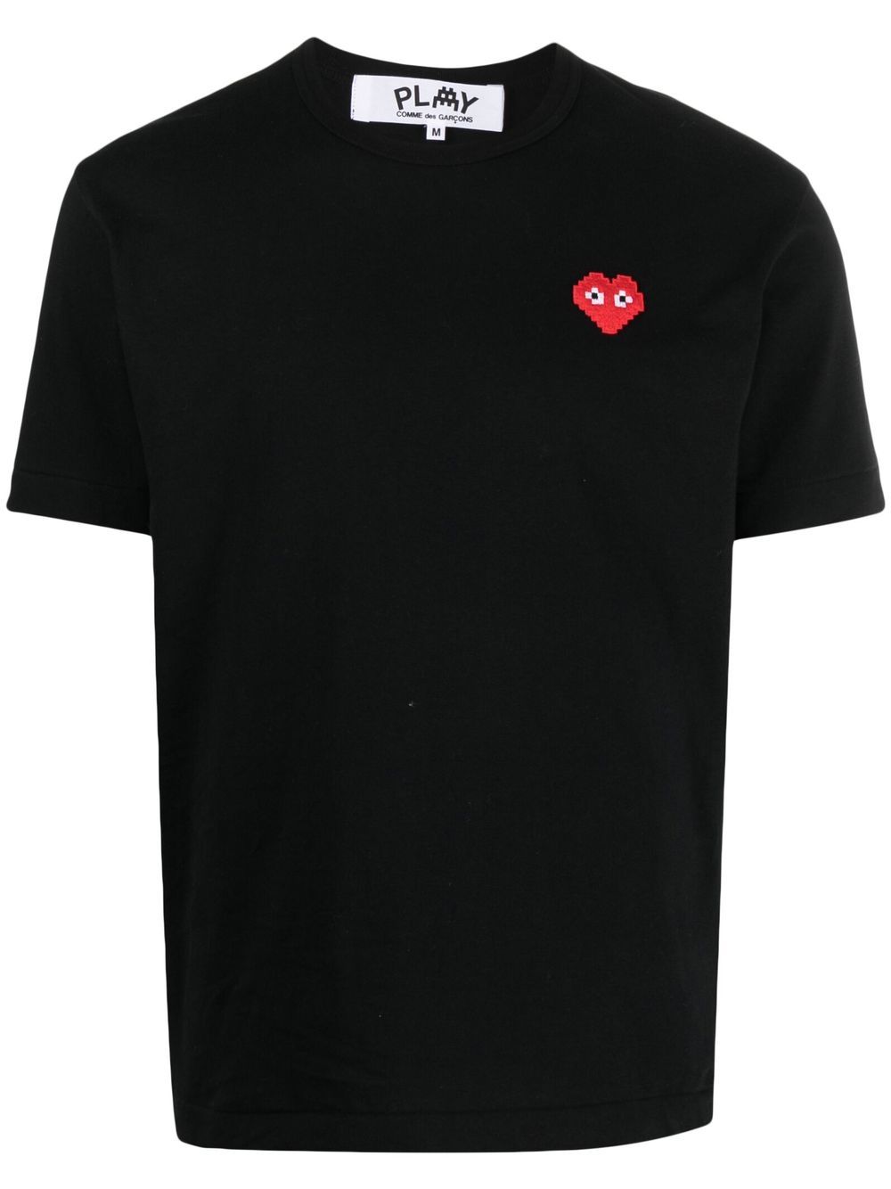 Comme Des Garçons Play T-Shirt mit Logo-Patch - Schwarz von Comme Des Garçons Play