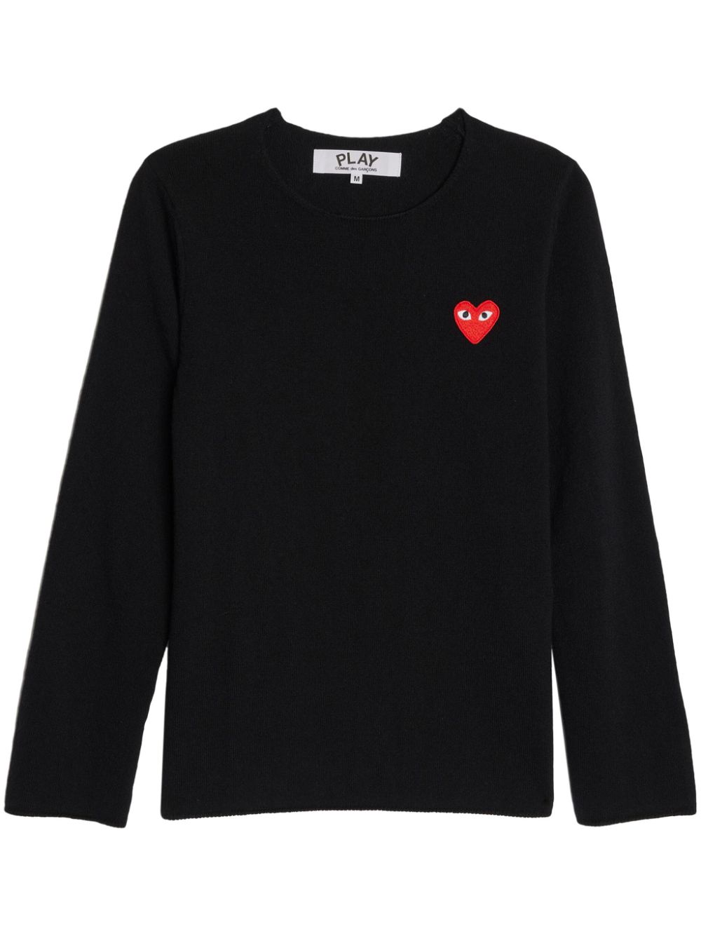 Comme Des Garçons Play Pullover mit Logo-Patch - Schwarz von Comme Des Garçons Play