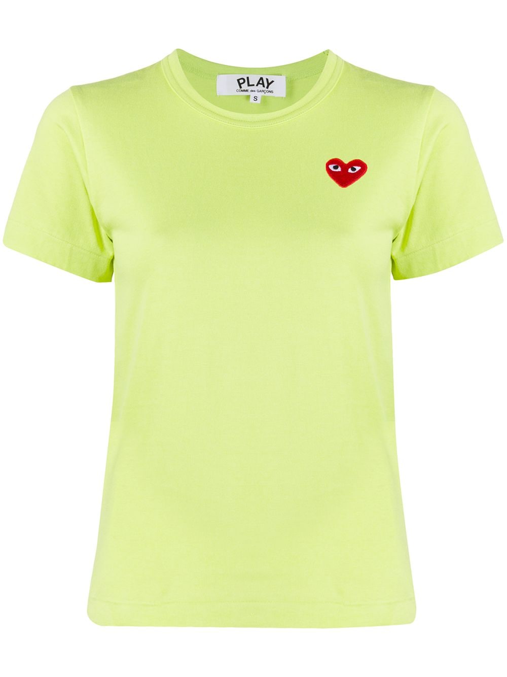 Comme Des Garçons Play T-Shirt mit Logo-Patch - Grün von Comme Des Garçons Play