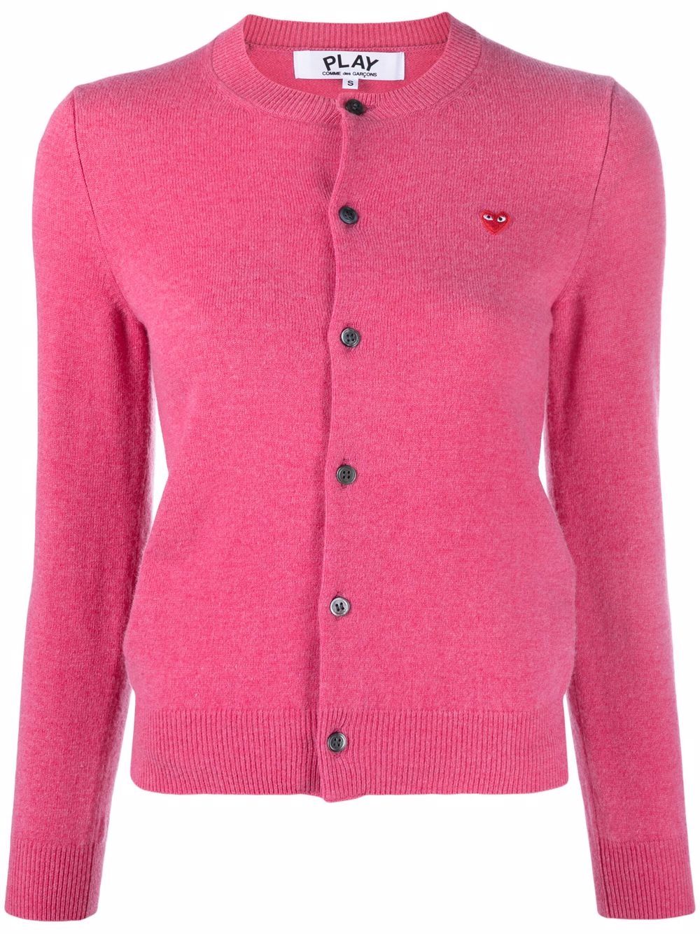 Comme Des Garçons Play Cardigan mit Logo-Print - Rosa von Comme Des Garçons Play