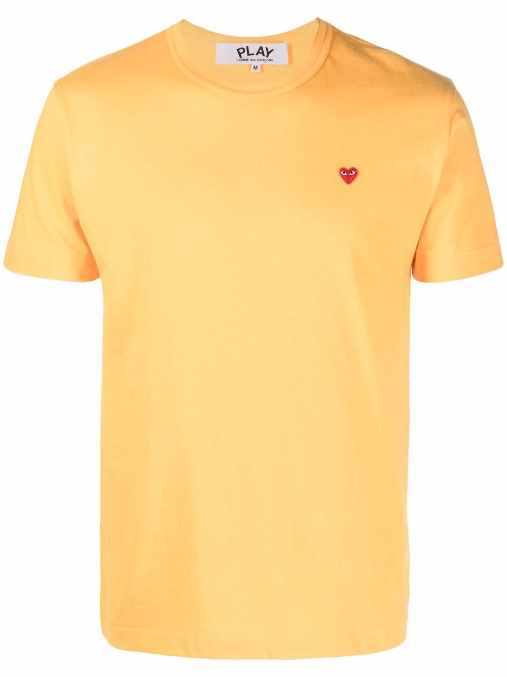 Comme Des Garçons Play T-Shirt mit Logo-Patch - Orange von Comme Des Garçons Play