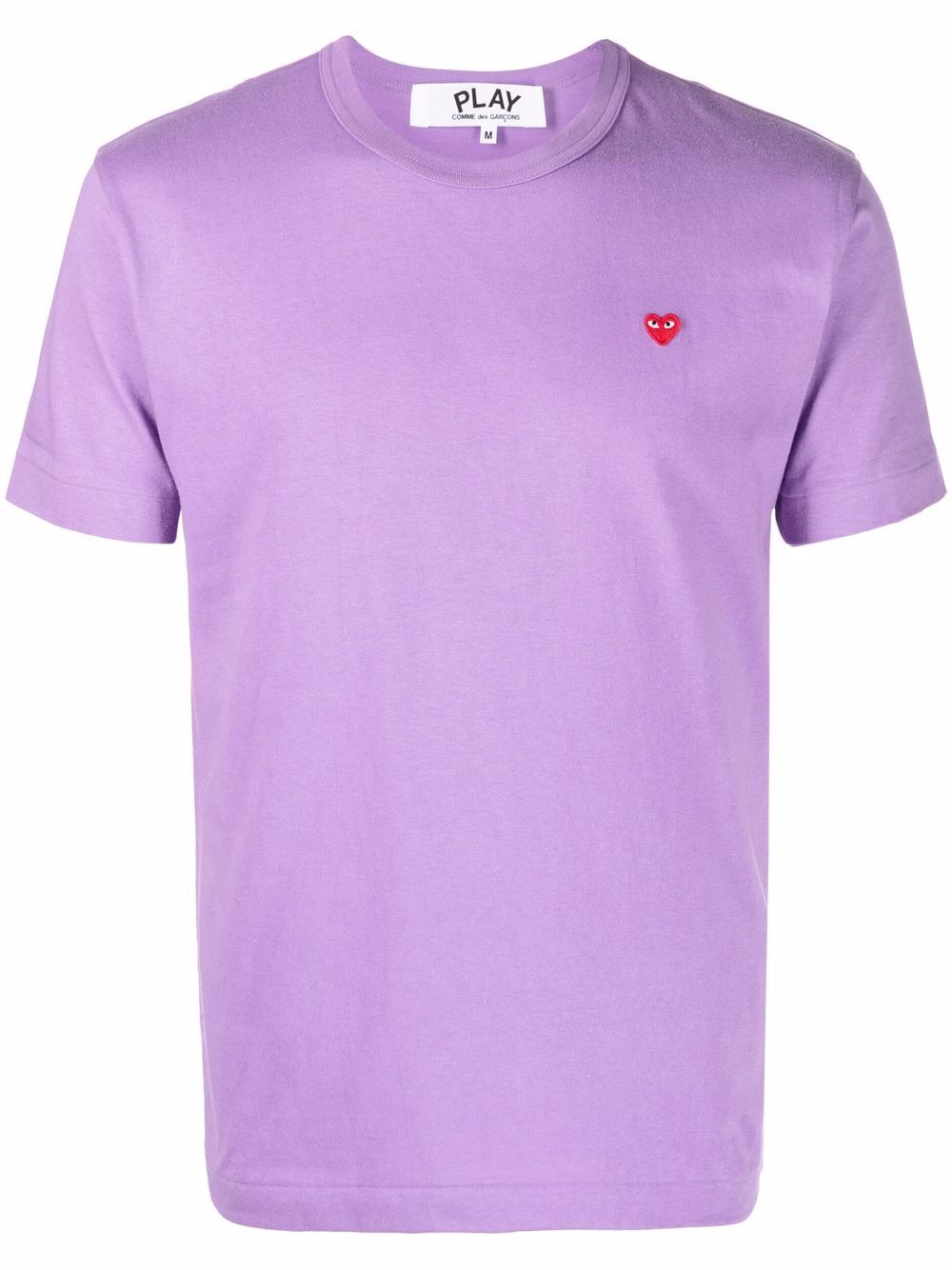 Comme Des Garçons Play T-Shirt mit Logo-Patch - Violett von Comme Des Garçons Play