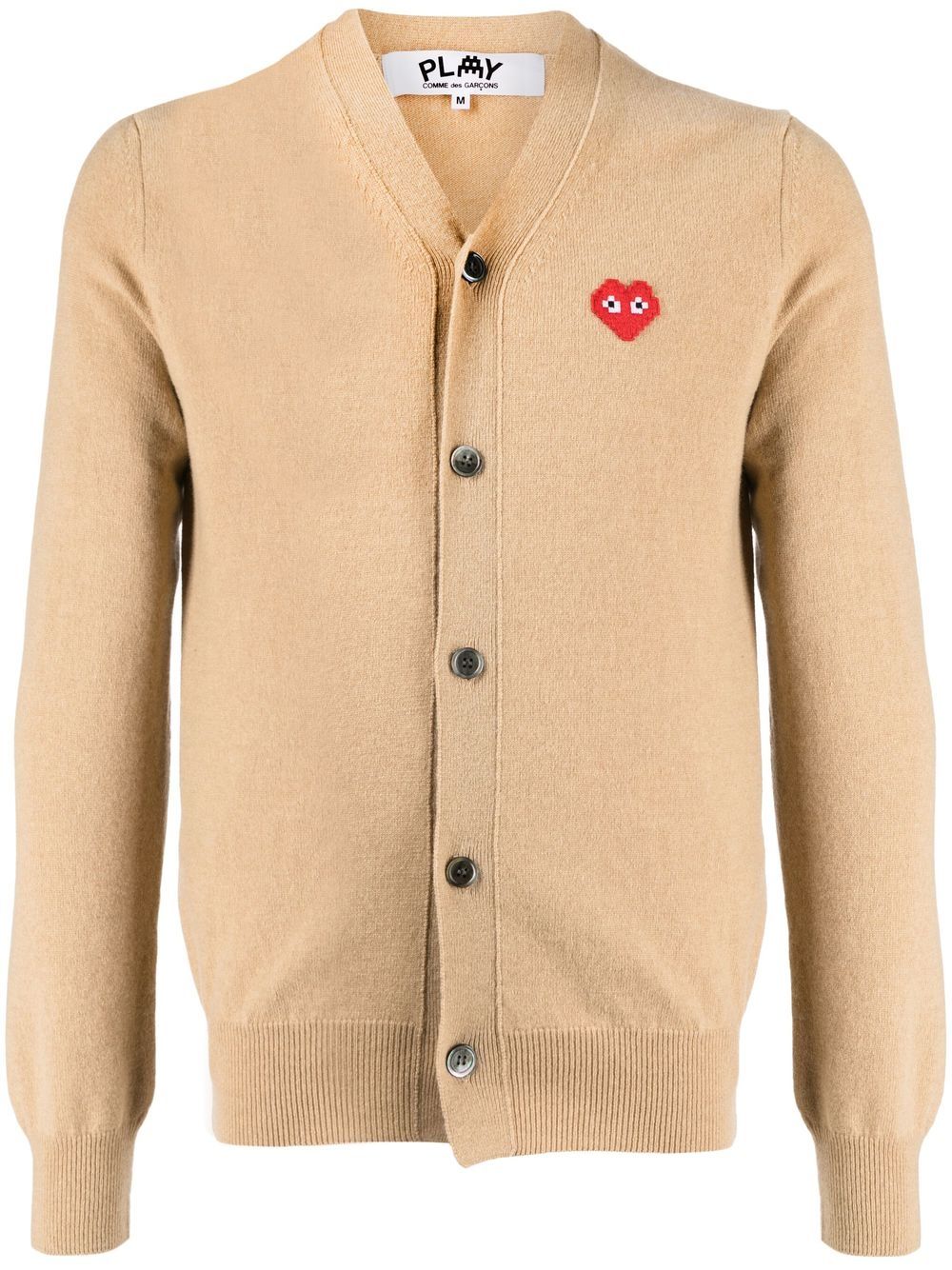 Comme Des Garçons Cardigan mit Logo-Patch - Braun von Comme Des Garçons