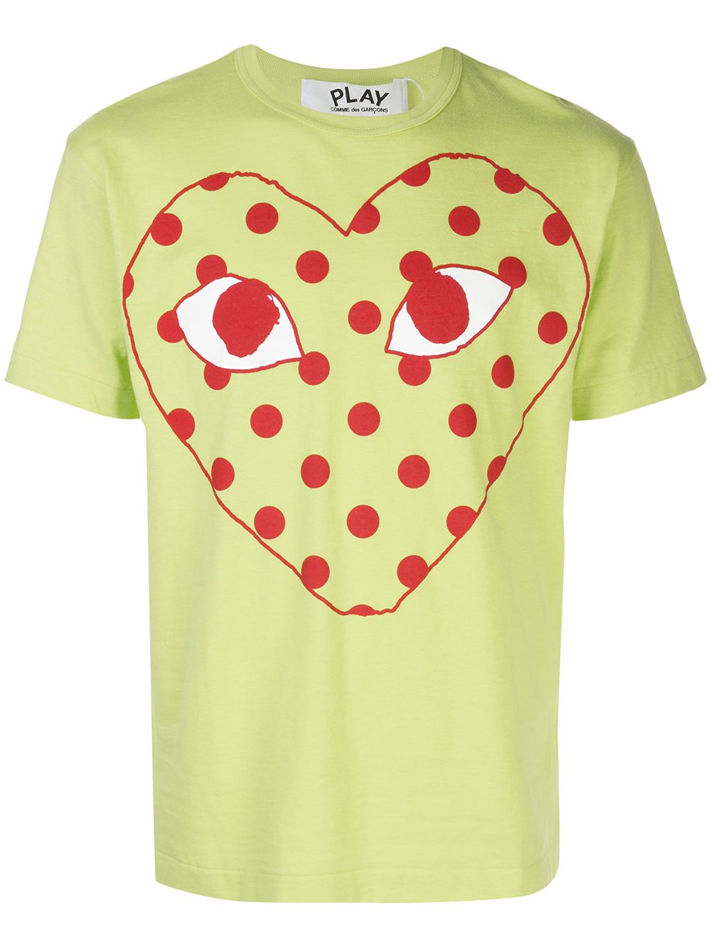 Comme Des Garçons Play T-Shirt mit Logo-Print - Grün von Comme Des Garçons Play