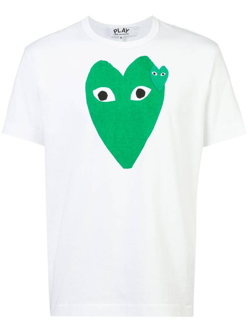 Comme Des Garçons Play T-Shirt mit Logo-Print - Weiß von Comme Des Garçons Play