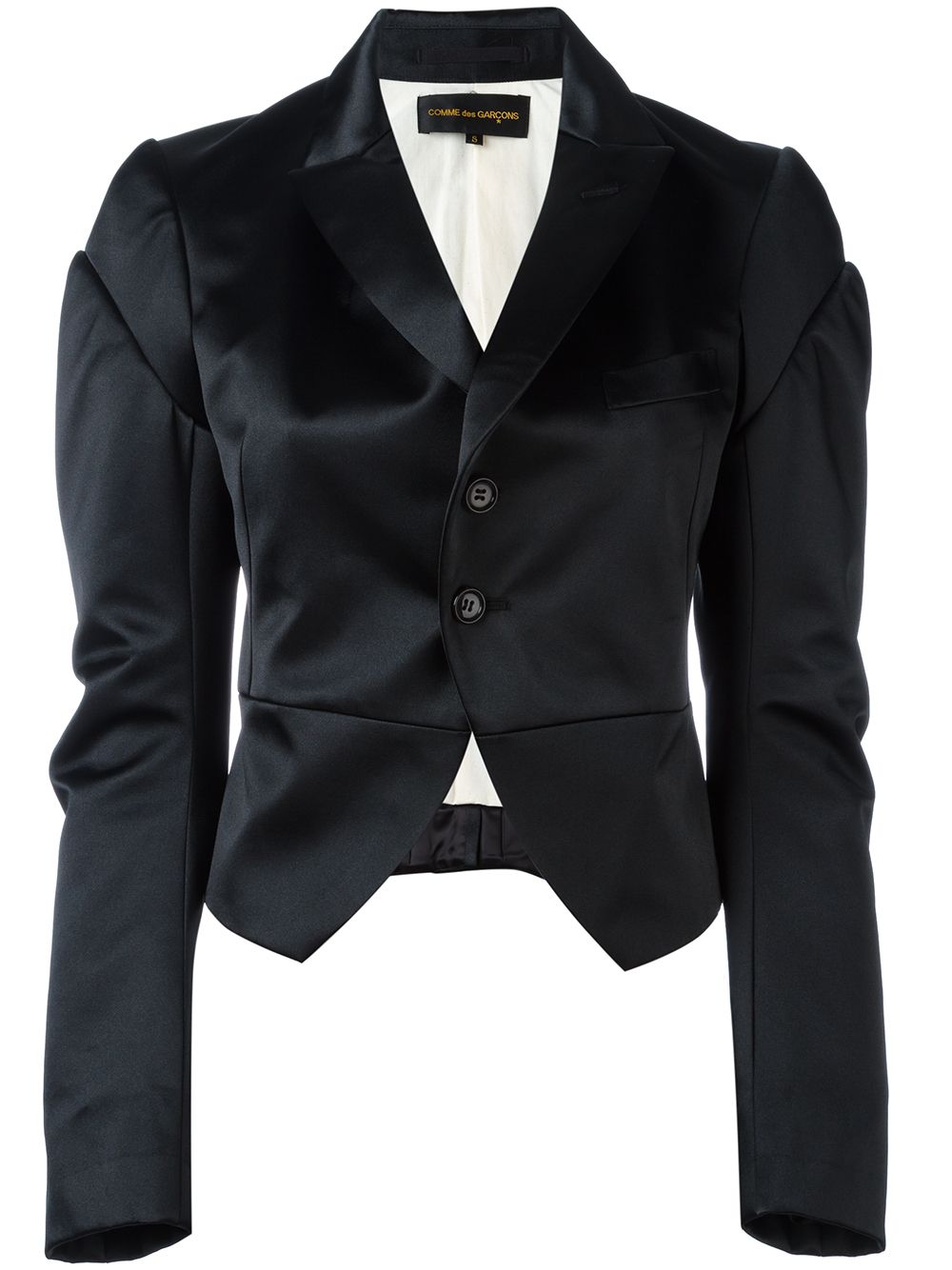 Comme Des Garçons Pre-Owned Smoking-Blazer mit gestuften Ärmeln - Schwarz von Comme Des Garçons Pre-Owned