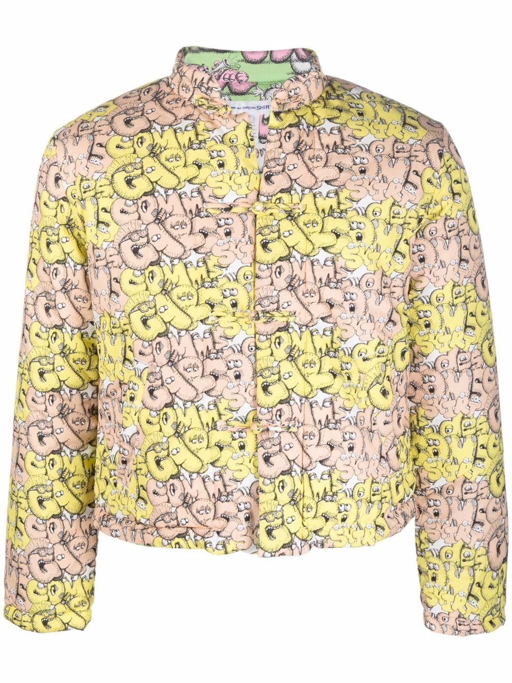 Comme Des Garçons Shirt Gefütterte Jacke mit Logo-Print - Gelb von Comme Des Garçons Shirt