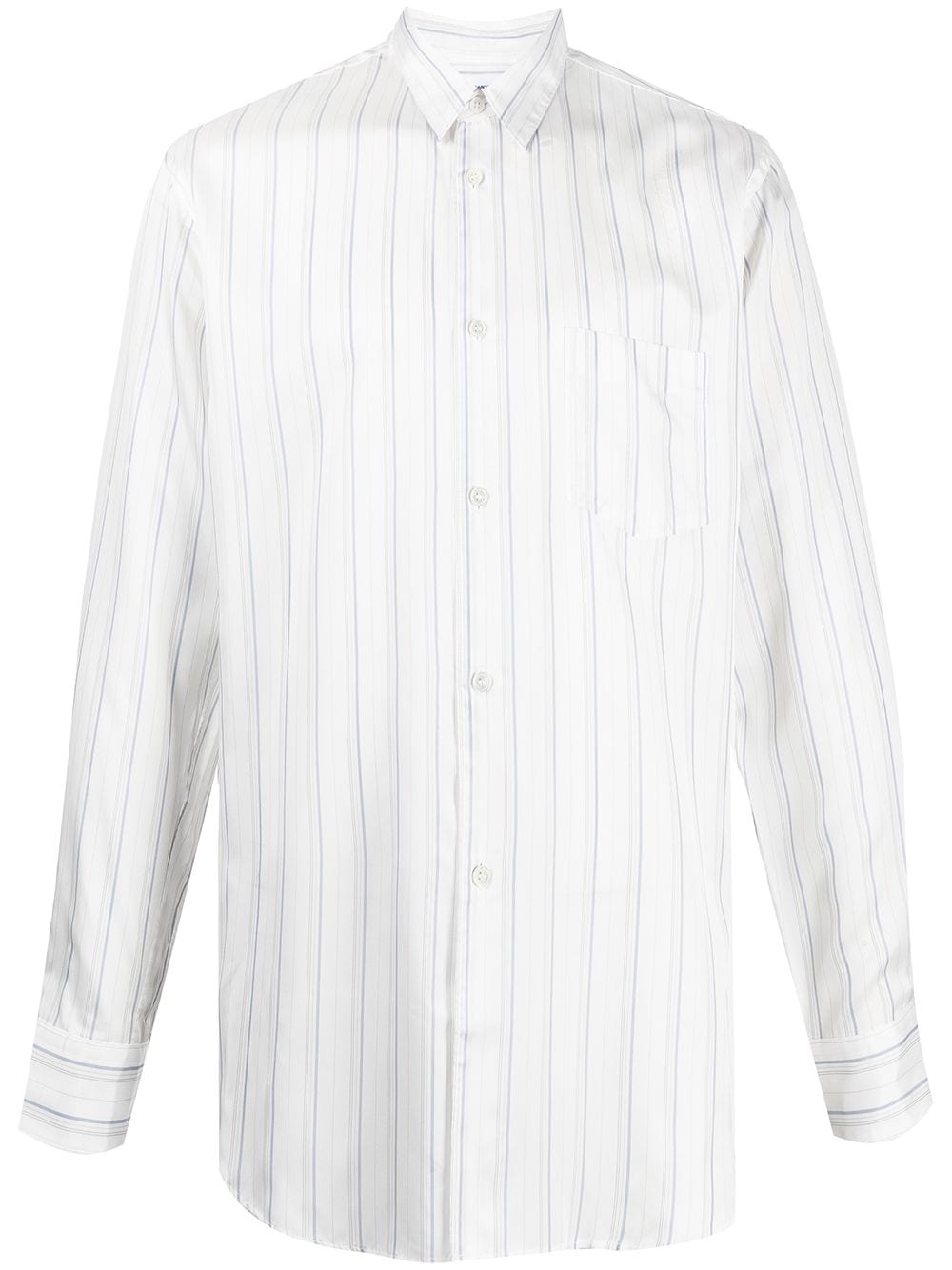 Comme Des Garçons Shirt Gestreiftes Hemd - Weiß von Comme Des Garçons Shirt
