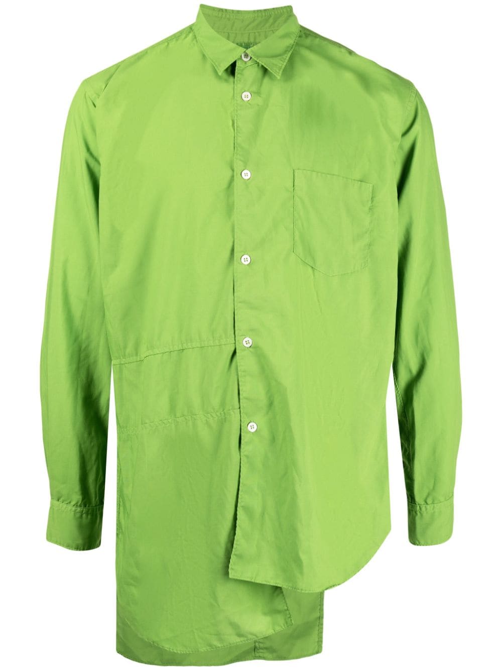 Comme Des Garçons Shirt Hemd mit asymmetrischem Saum - Grün von Comme Des Garçons Shirt