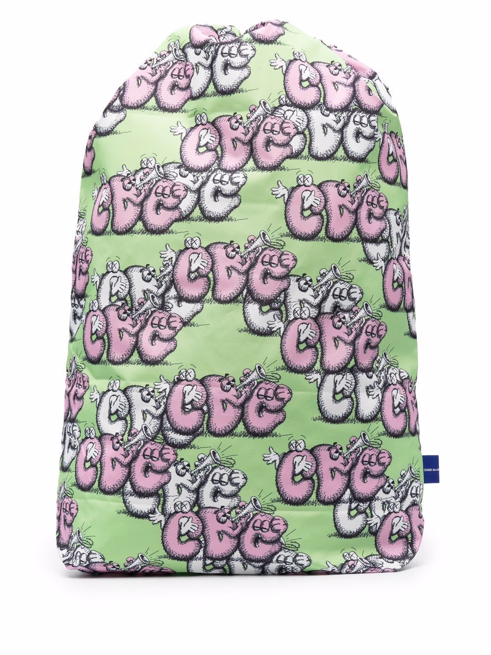 Comme Des Garçons Shirt Rucksack mit Kaws-Print - Grün von Comme Des Garçons Shirt