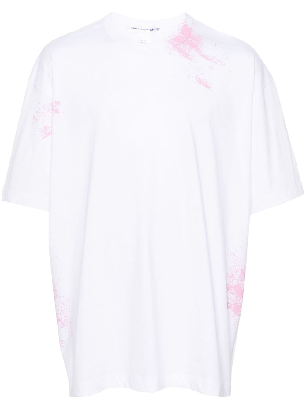 Comme Des Garçons Shirt T-Shirt mit Farbklecks-Print - Weiß von Comme Des Garçons Shirt