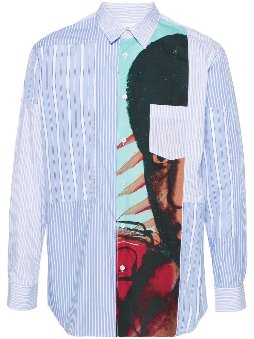 Comme Des Garçons Shirt Hemd mit Print-Mix - Blau von Comme Des Garçons Shirt