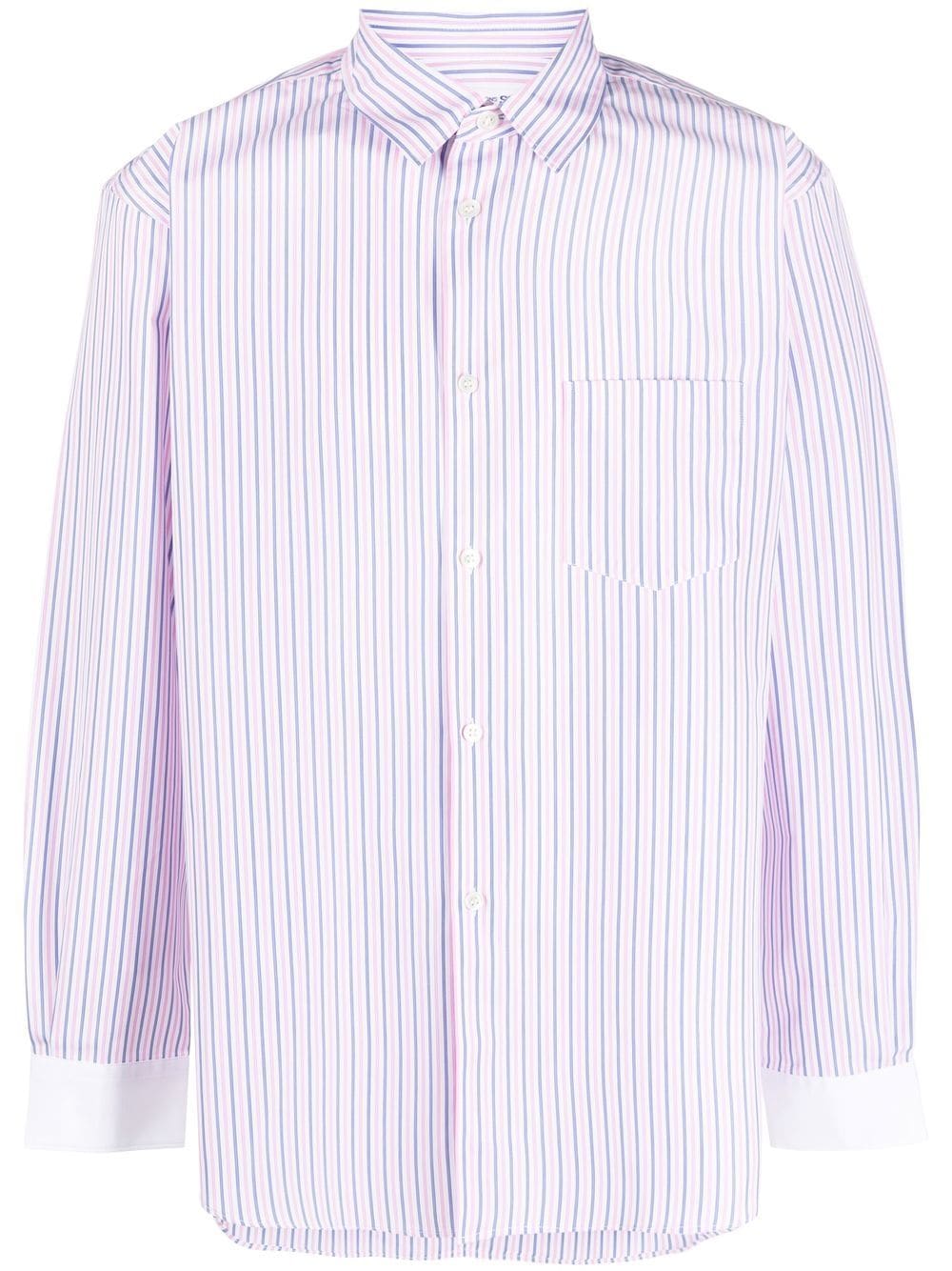 Comme Des Garçons Shirt Hemd mit Längsstreifen - Weiß von Comme Des Garçons Shirt