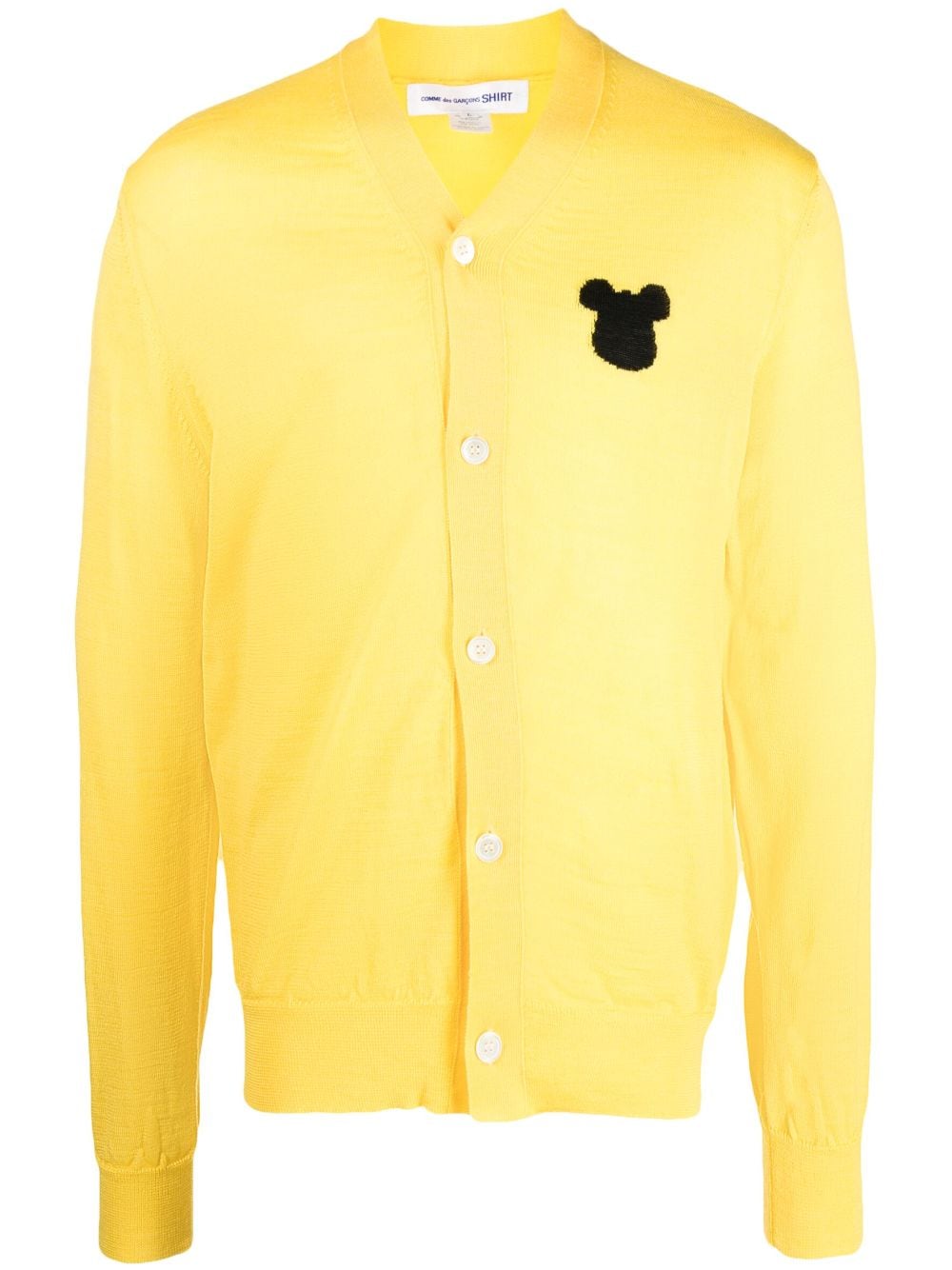 Comme Des Garçons Shirt x Disney Cardigan mit Logo-Stickerei - Gelb von Comme Des Garçons Shirt