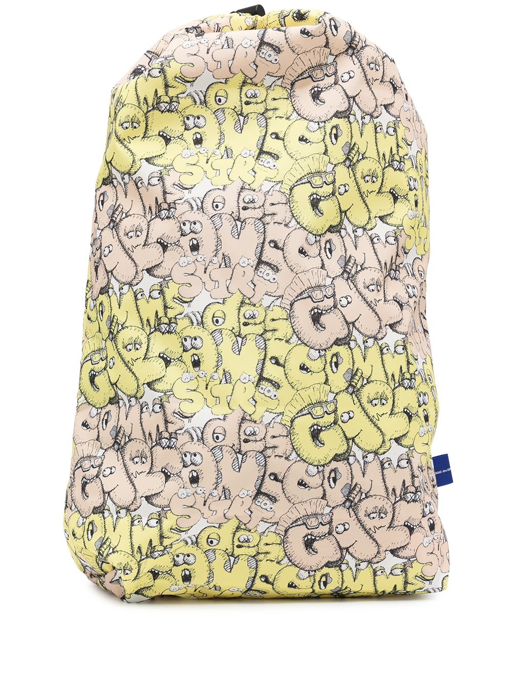 Comme Des Garçons Shirt x Kaws Rucksack mit Logo-Print - Gelb von Comme Des Garçons Shirt