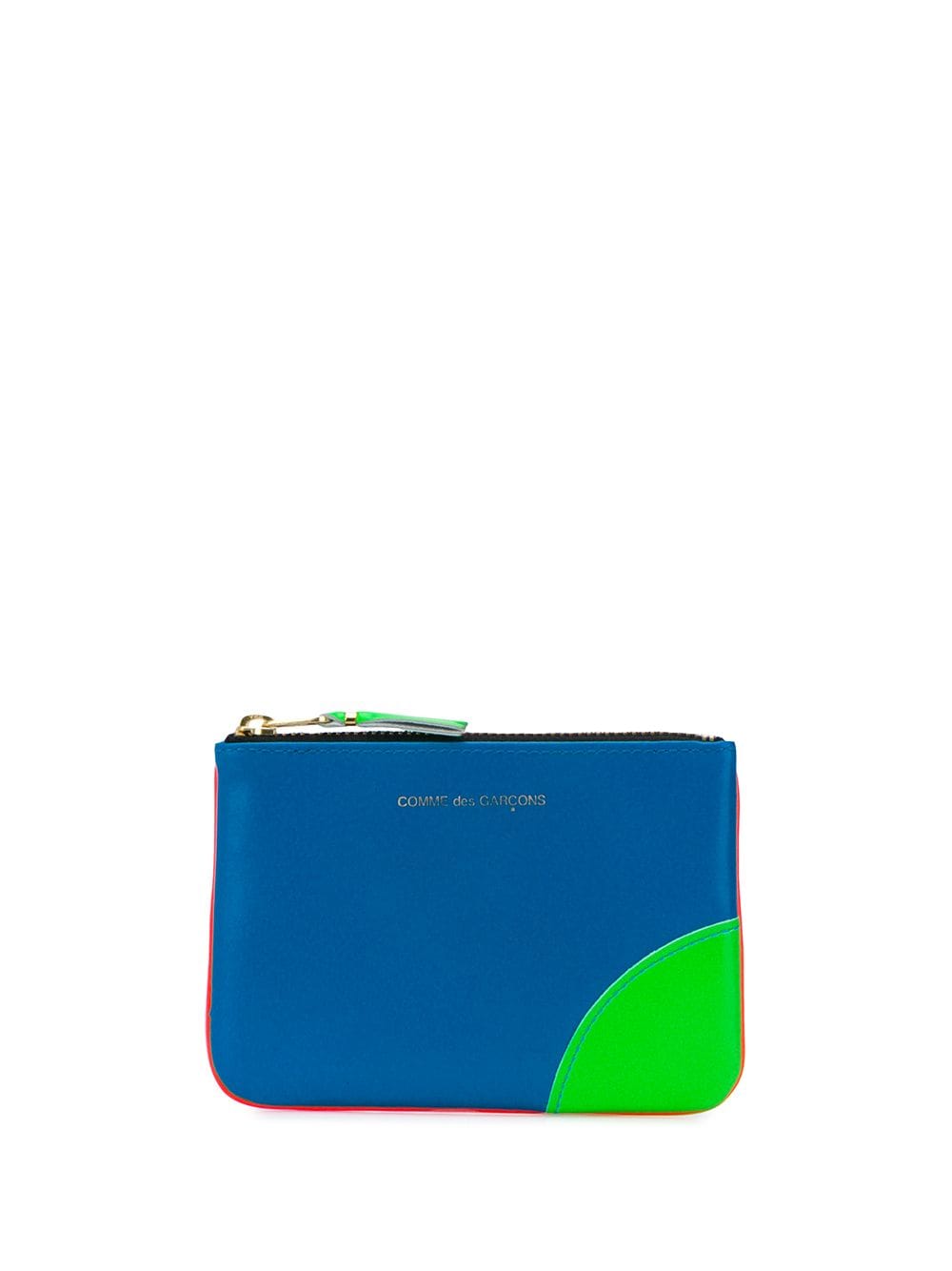 Comme Des Garçons Wallet Portemonnaie in Colour-Block-Optik - Blau von Comme Des Garçons Wallet