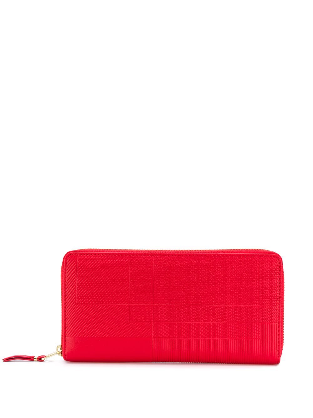 Comme Des Garçons Wallet Portemonnaie mit Reißverschluss - Rot von Comme Des Garçons Wallet