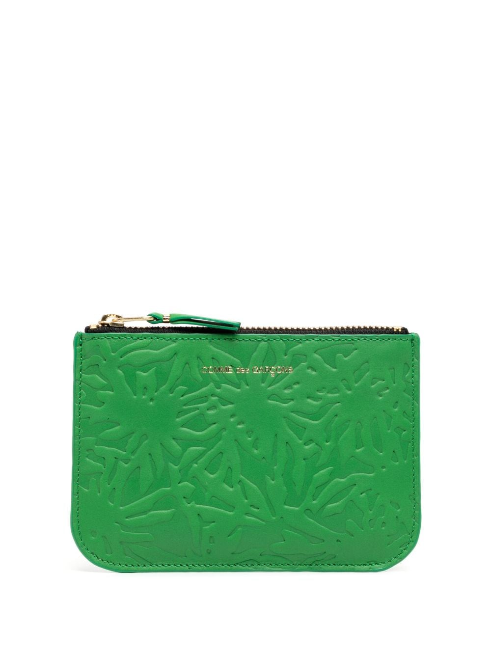 Comme Des Garçons Wallet Portemonnaie mit eingeprägtem Muster - Grün von Comme Des Garçons Wallet