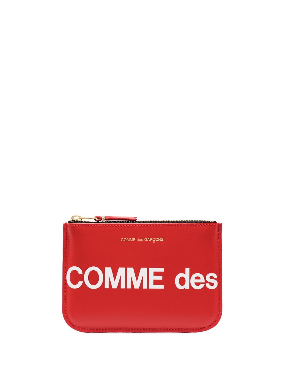 Comme Des Garçons Wallet Kleine Clutch mit Logo-Print - Rot von Comme Des Garçons Wallet