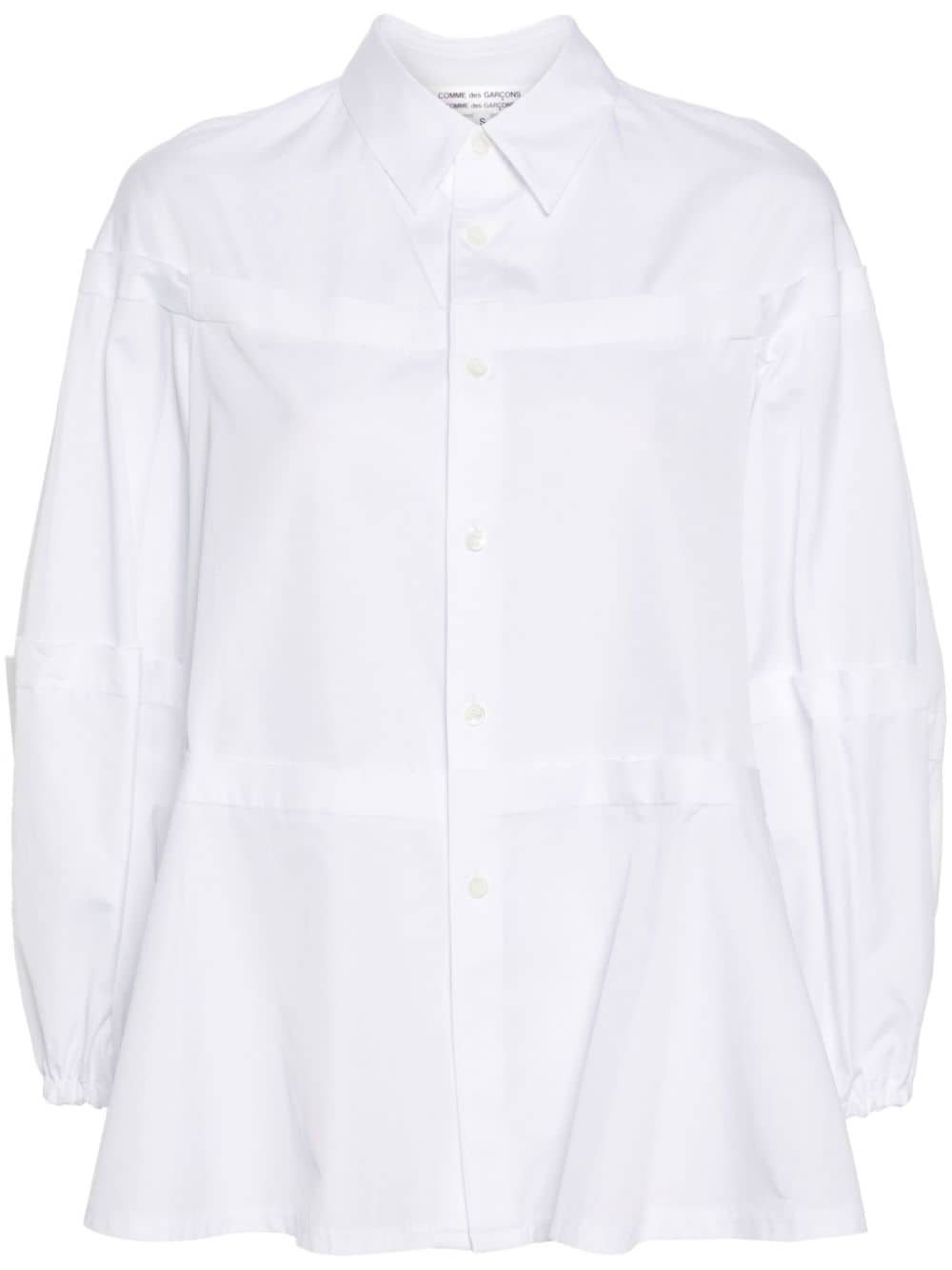 Comme Des Garçons Hemd mit ungesäumten Kanten - Weiß von Comme Des Garçons