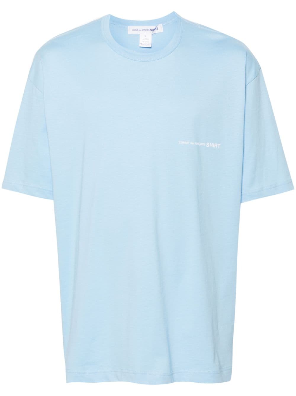 Comme Des Garçons T-Shirt mit Logo-Print - Blau von Comme Des Garçons